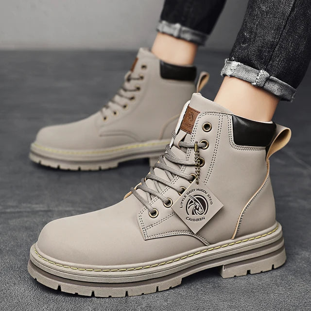 CYYTL Mens Boots Winter Shoes Leather
